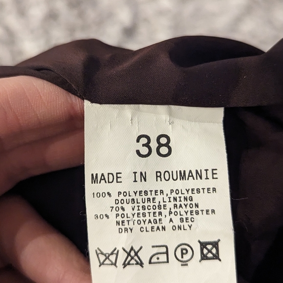 Agnes B. faux suede colourblock mini skirt - Picture 5 of 5